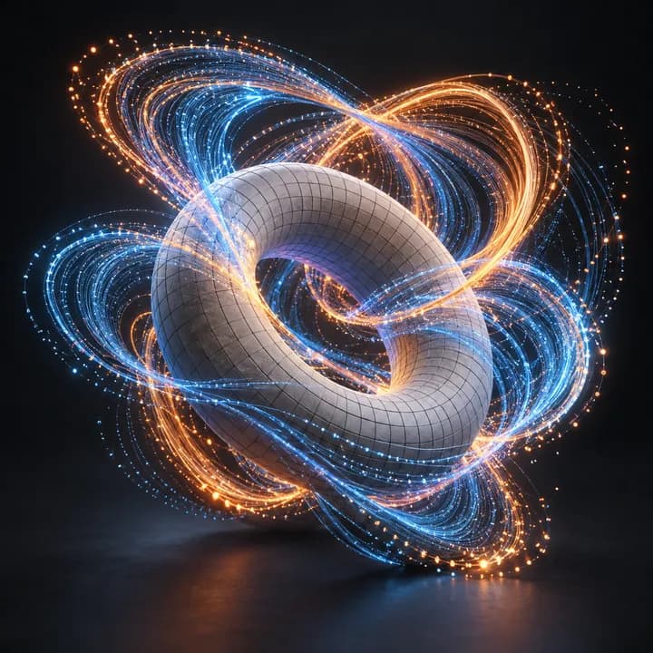 Chaos Attractor Pro — AI concept illustration, not verified Blender output