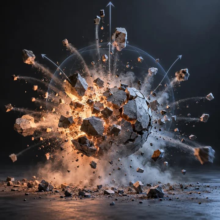 Boom Debris Pro — AI concept illustration, not verified Blender output